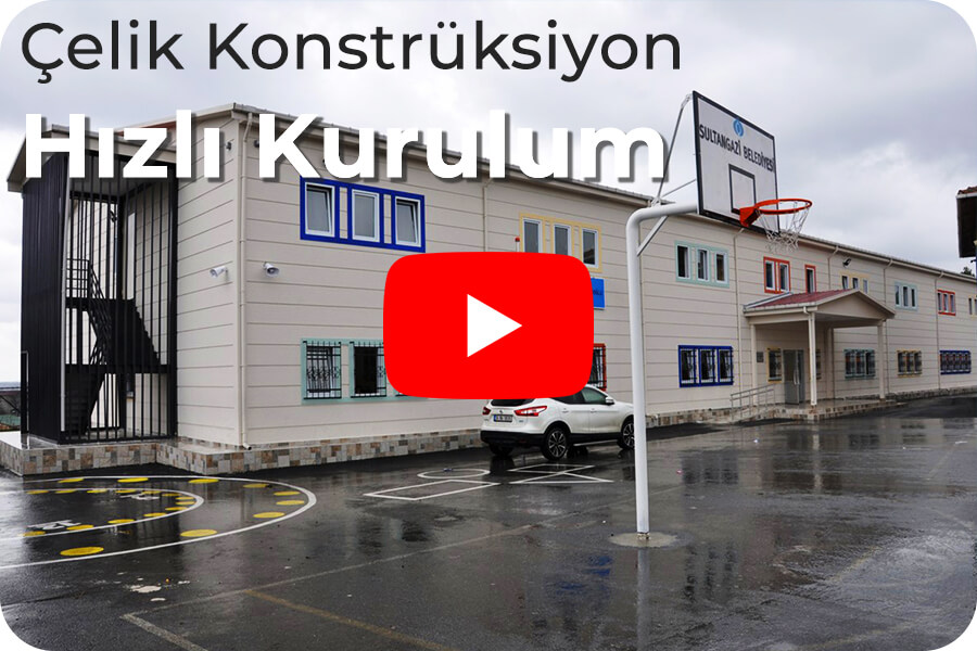 Çelik Konstrüksiyon Hangar Hızlı Kurulum ve Montaj