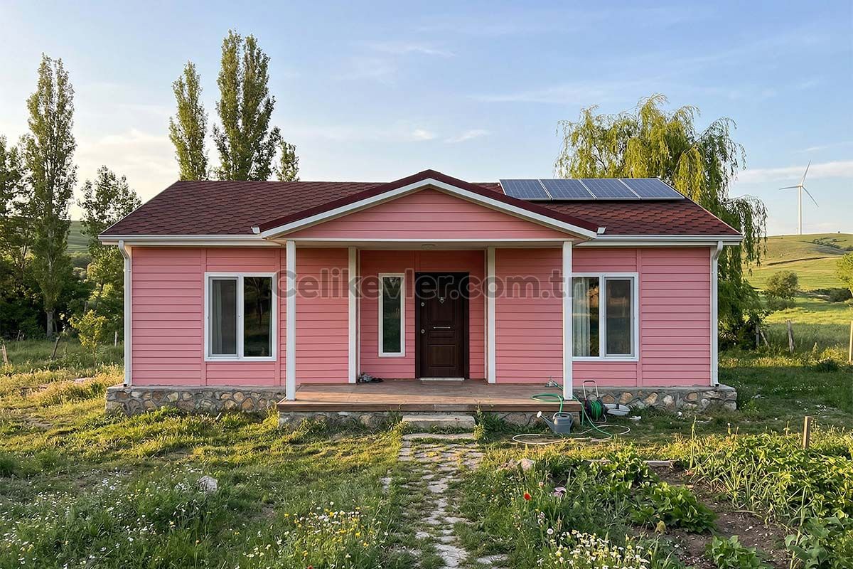 çelik villalarda panoramik deniz manzarası